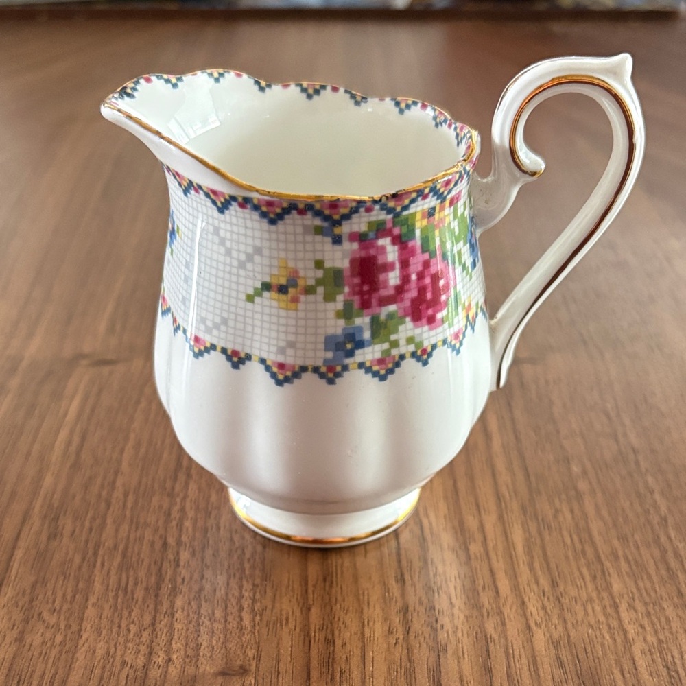 2/$10 Royal Albert “Petit Point” Bone China Creamer